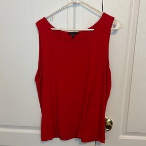 Elegant Red Sleeveless Top